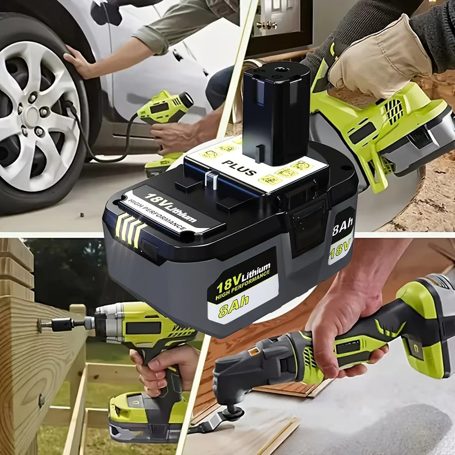 Ryobi ONE+ 18V Lithium-Ionen-Ersatzakku mit 8,0 Ah Kapazität für tragbare Energiequellen - Bild 6