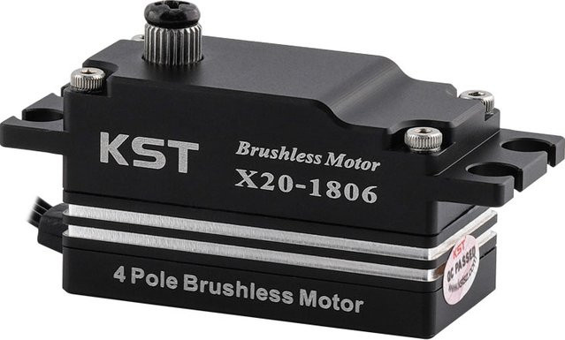 KST X20-1806 Bürstenloses Low-Profile-Servo für RC-Car-Flugzeug, Schwarz, ab 14 Jahren - Bild 1