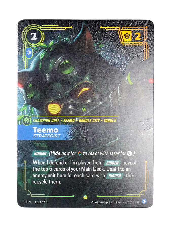 SHININGSOUL Riftbound Origins OGN Proxy-Karten, Kai'Sa Teemo Kadregrin Gear & Spell Alternate Art Custom Collectible Card, ab 18 Jahren - Bild 3