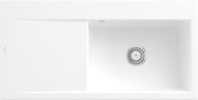 Villeroy & Boch Spüle Subway Style 60 in Weiß, Aufsatzspüle aus Keramik, rechts - Bild 1