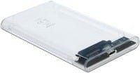 Delock Externes Gehäuse für 2.5 Zoll SATA HDD und SSD mit SuperSpeed USB 10 Gbps USB 3.1 Gen 2, Transparent - Bild 1