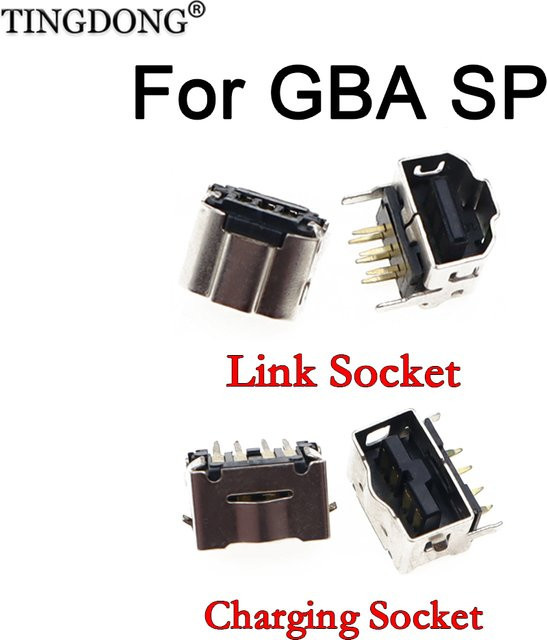 TingDong Game Link Connect Power Jack Ladeanschluss für GBA SP - Bild 1