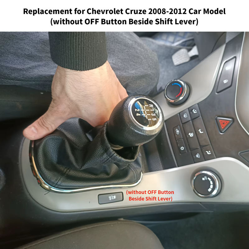KKMOON Auto Schalthebel Gamasche aus PU Leder in Schwarz als Staubschutz für Chevrolet Cruze 2014-2018 - Bild 6