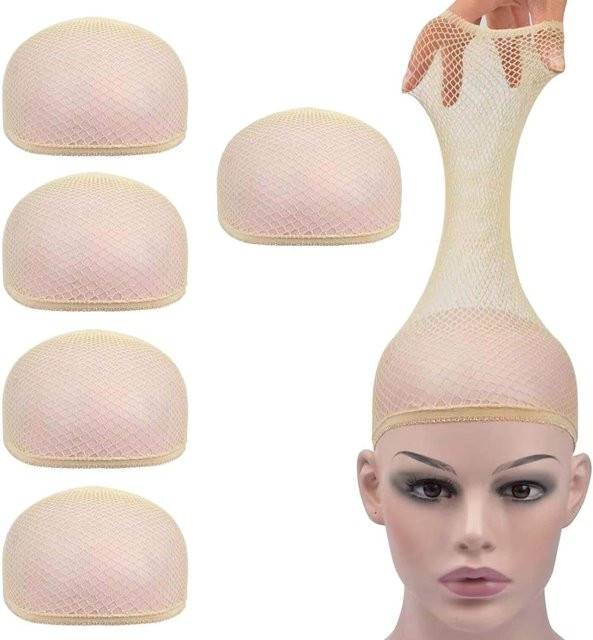 Perückenkappe, elastisch, offenmaschig, schwarz, Unisex - Bild 1