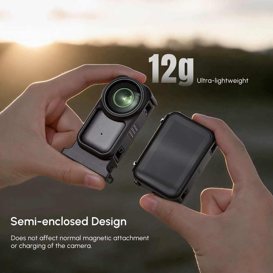 STARTRC Schutzkäfig für DJI Osmo Nano in Schwarz mit horizontalem und vertikalem Schutzrahmen, 1/4-Zoll-Stativgewinde und Cold Shoe - Bild 4