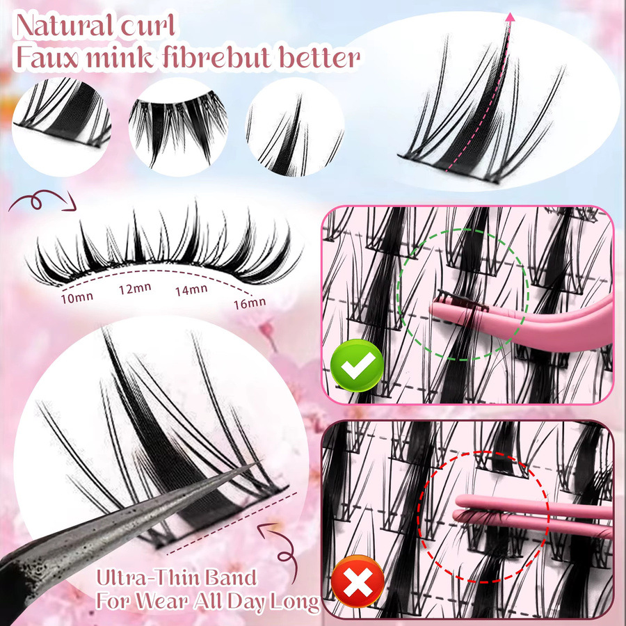 Eimny Wimpernverlängerungsset, Black, Unisex - Bild 5