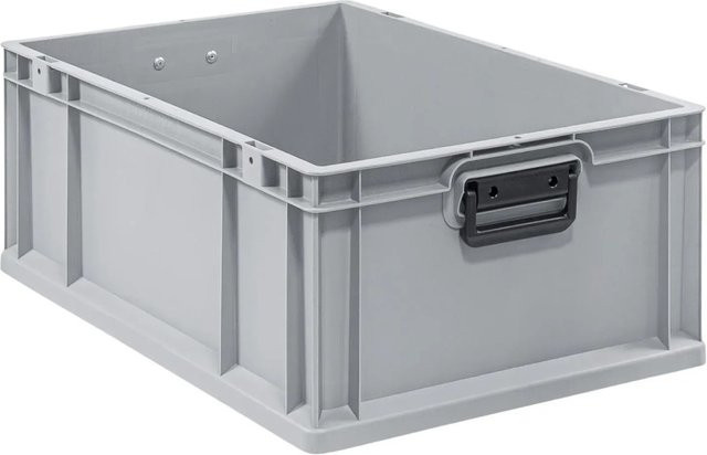 PROREGAL Eurobox Nextgen Portable Duo Transportbehälter Grau H x B x T: 22 x 40 x 60 cm, 44 Liter - Bild 1