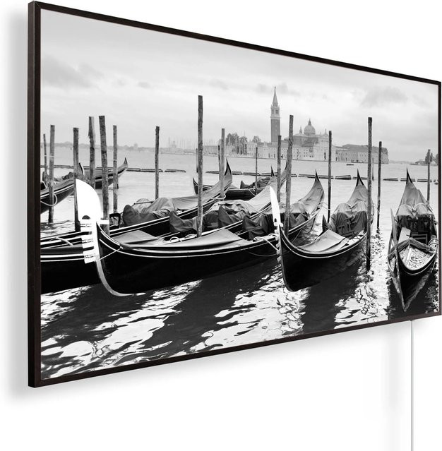 Könighaus Infrarotheizung Panorama Aussicht Venedig in Schwarz und Multicolour mit 450 W - Bild 1