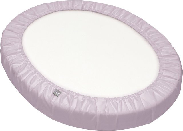 Stokke Sleepi Mini Spannbetttuch aus Bio-Baumwolle in Pink und Purple, Breite: 60 cm, Länge: 120 cm - Bild 1
