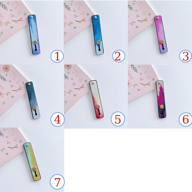 YTDMEN Universal Silikon Armband Telefonhalterung mit Push-Pull Finger Grip und Teleskop-Funktion in Regenbogen Multicolor für iPhone, Xiaomi und Samsung - Bild 1