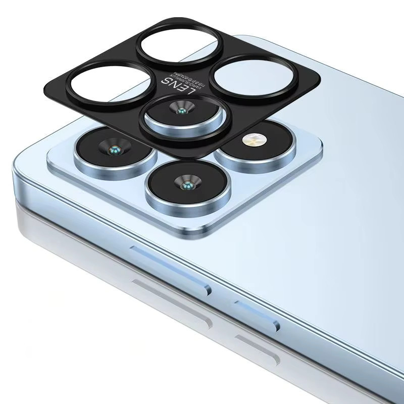 Aluminium-Metall-Objektivschutz für Xiaomi 14T Pro in Schwarz - Bild 2