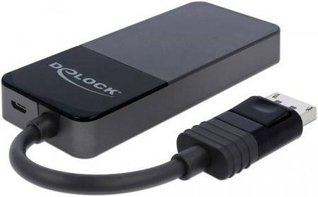DeLock DisplayPort 1.4 Splitter 1 auf 3 Video und Audio Schwarz 87737 - Bild 3