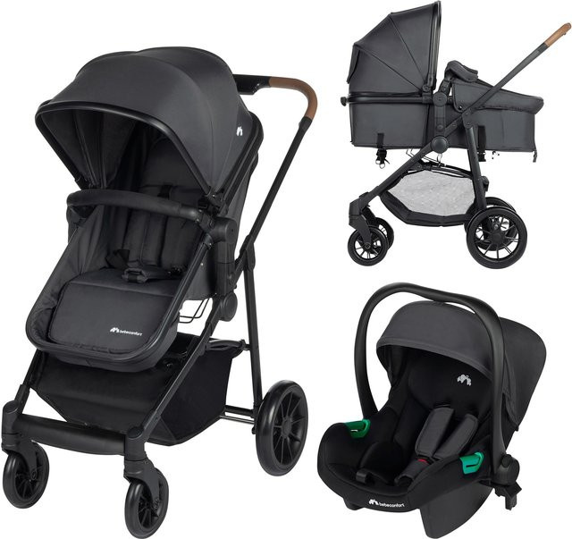 BEBECONFORT Kinderwagen Haze Trio 3in1 mit Babywanne, Sportsitz und Autokindersitz, kompakt und faltbar - Bild 1