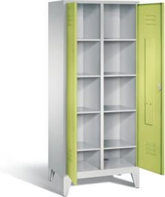 C+P Wäsche-Spind Classic in Viridingrün mit Korpus in Lichtgrau, H: 185,0 cm, B: 81,0 cm, T: 50,0 cm - Bild 1