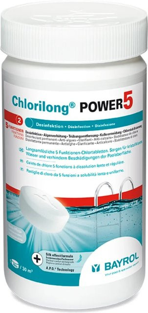 Bayrol Chlorilong Power Chlortabletten zur Wasserdesinfektion, 1,25 kg - Bild 1