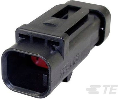 TE Connectivity Buchsengehäuse-Kabel 1717672-1 in Schwarz - Bild 1