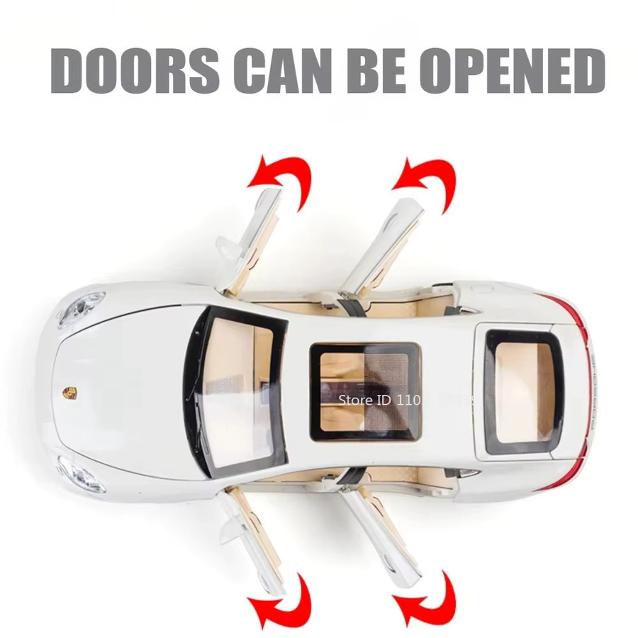 RMZ city Panamera Cayenne S Automodell, Maßstab 1:24, Metall, mit Licht und Sound - Bild 3
