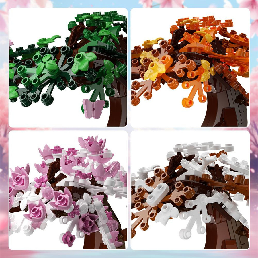 Bai Fen Bai Toys MOC Vier Jahreszeiten Bonsai Baum, Baustein, ab 14 Jahren - Bild 2