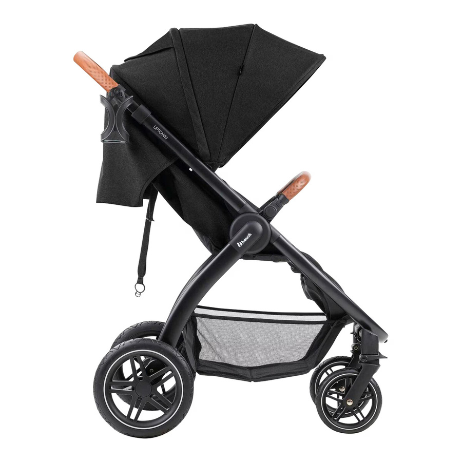 Hauck Buggy Uptown Allround Buggy in Schwarz mit Federung und Schwenkrädern - Bild 1