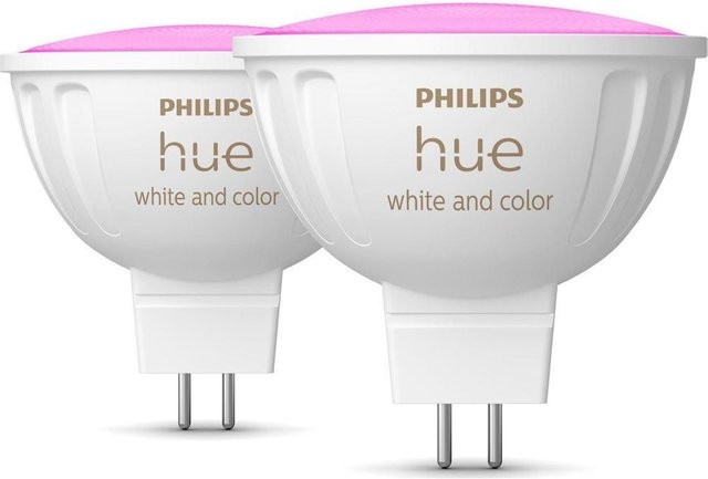 Philips Hue White & Color Ambiance LED-Leuchtmittel GU5.3 Doppelpack, dimmbar, 400 lm - Bild 1