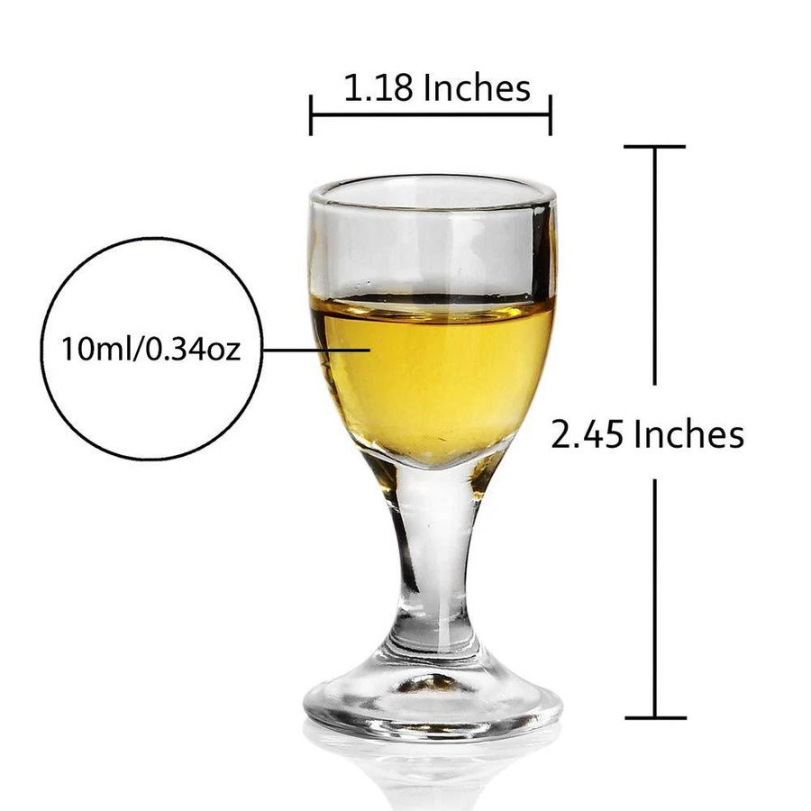 6er Set Mini Schnapsgläser für Sake und Baijiu, transparent, 10 ml - Bild 2