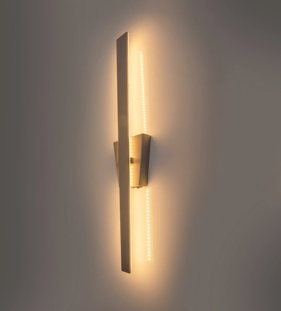 Näve LED-Wandleuchte Trevor in Nickel Matt, Höhe: 62 cm - Bild 1