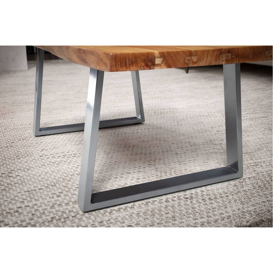 Wohnling Couchtisch aus Akazie Massivholz in Braun mit modernem Stil, B/H/T: 120 x 46 x 60 cm - Bild 3