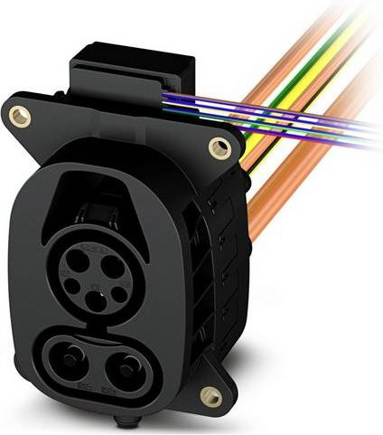 Phoenix Contact eMobility Ladesteckdose Typ 1 48A 1-phasig in Schwarz - Bild 1
