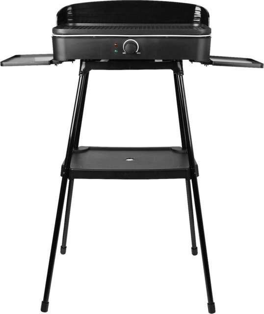 Emerio Elektrogrill BG-130846.1 Tischgrill in Schwarz aus Metall und Kunststoff, B/H/L: 46 x 101 x 84 cm - Bild 1