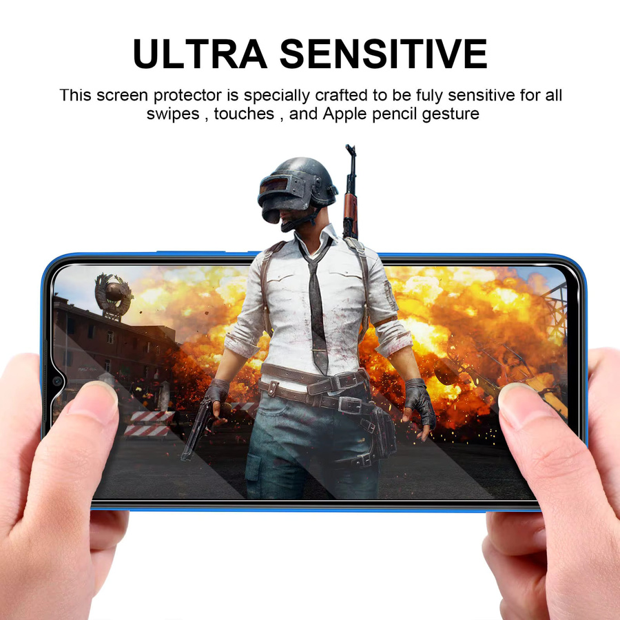 Xiaomi Displayschutz aus gehärtetem Glas für Redmi 9C NFC, transparent, HD klar - Bild 2