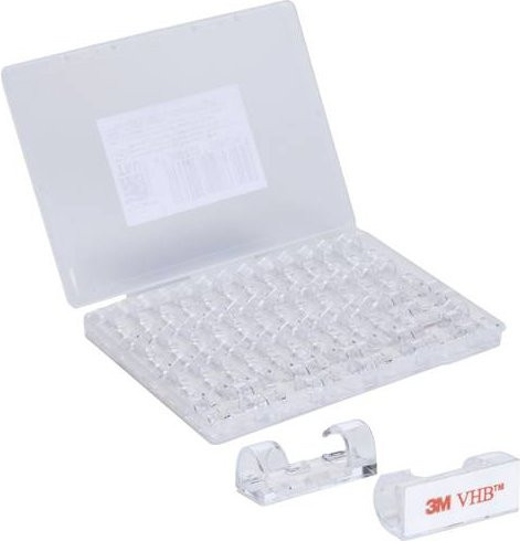 TRU COMPONENTS Kabelhalter selbstklebend TC-12888576 Transparent Bündel-Ø 5 bis 9mm 50 Stück - Bild 1