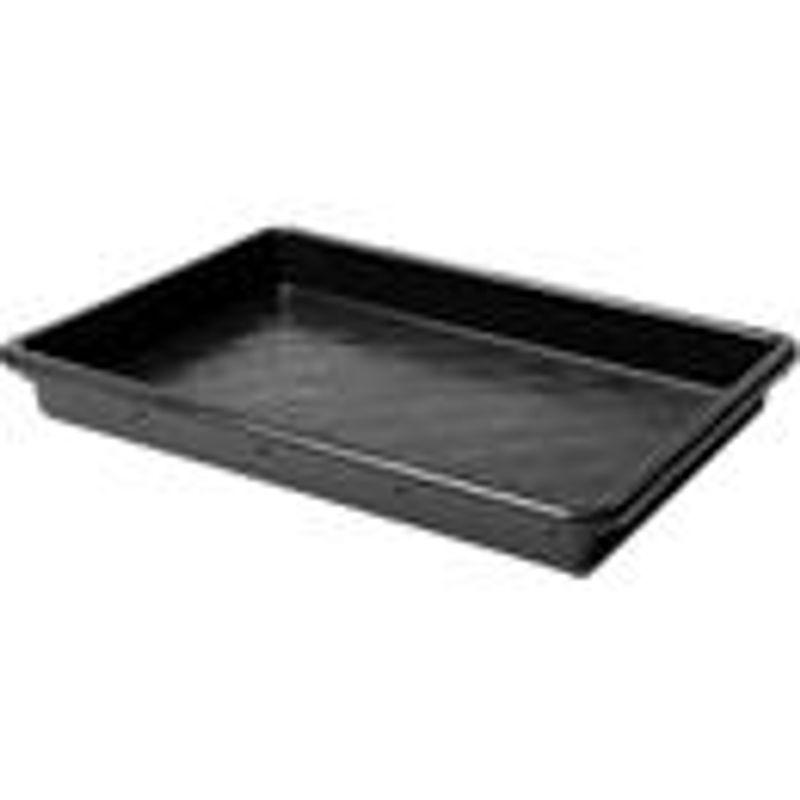 Spezialkasten Ringoplast für CC-Karre, 10 l, geschlossen, nestbar und stapelbar, Farbe: Schwarz, L 59,3 cm x B 39,8 cm x H 6,0 cm, aus recyceltem Kunststoff - Bild 2