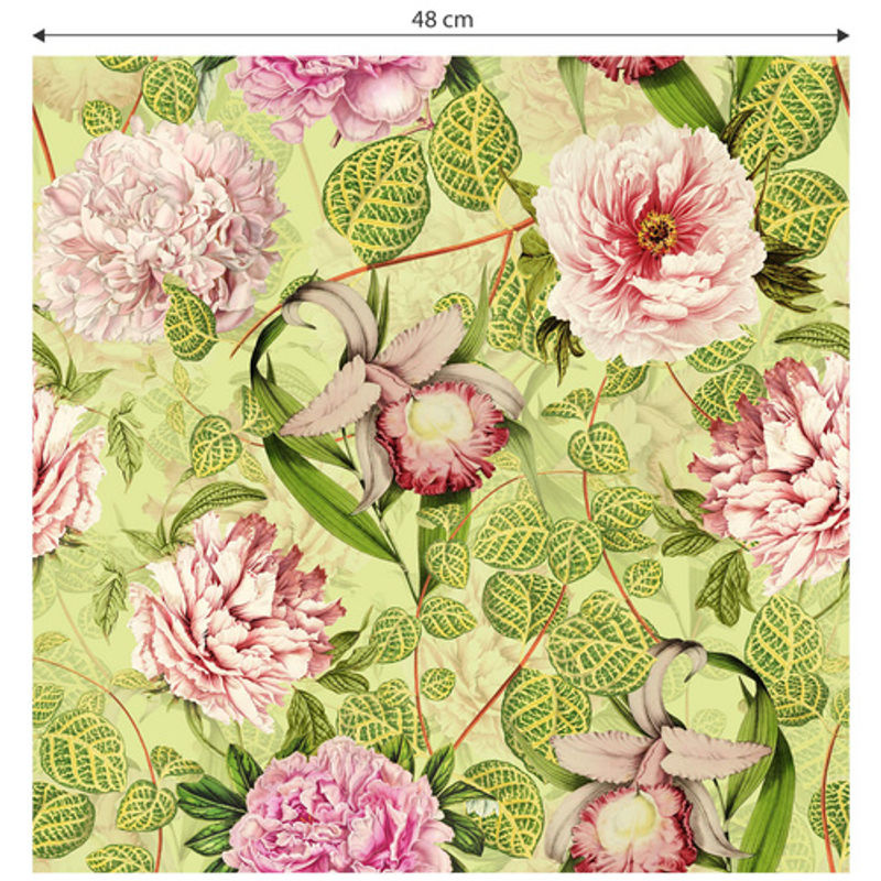 K&L Wall Art Vliestapete Vintage Sommer Botanische Blumen, mehrfarbig, matt - Bild 3