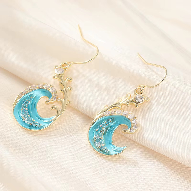 YoYo Ohrringe, Gold, Zirkonia, Unisex - Bild 2