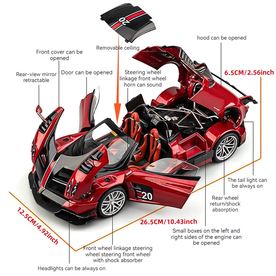 Autoart Pagani Huayra BC, Modellauto, 1:18, Blau - Bild 3