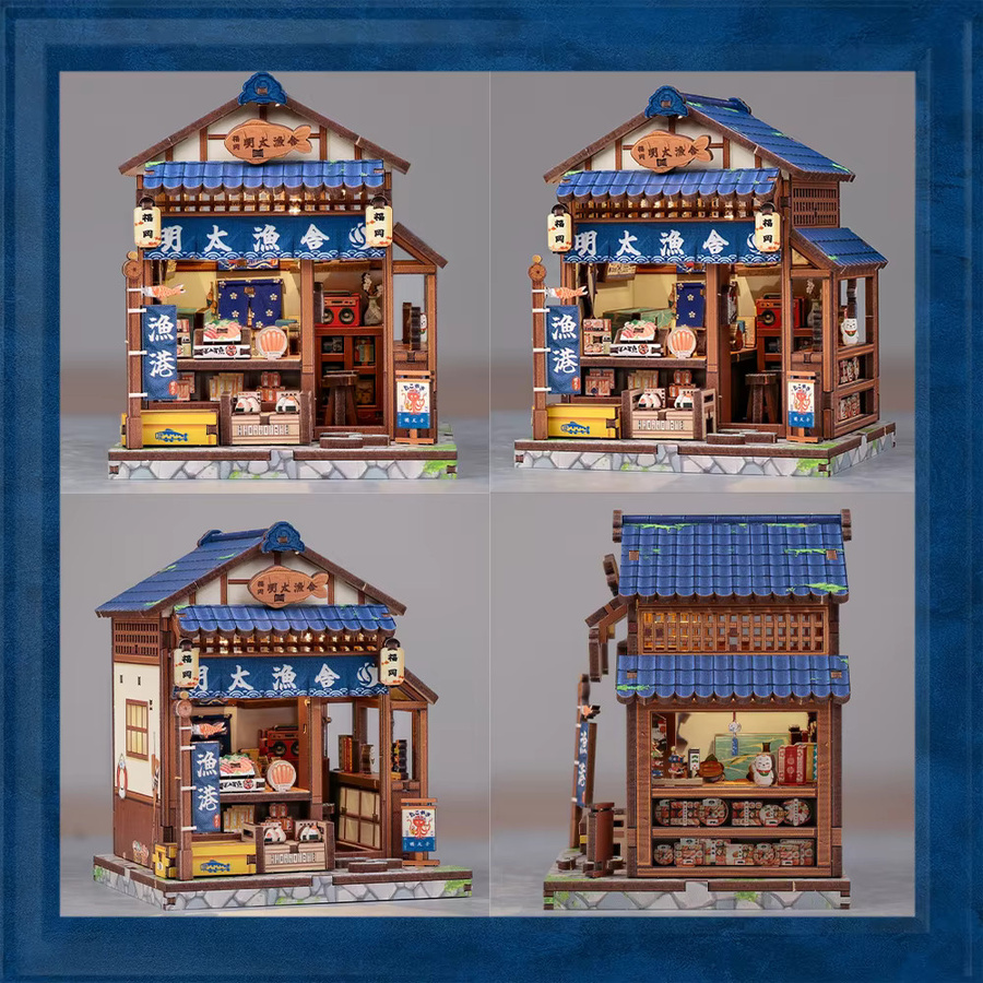 CUTEBEE Book Nook Kit, DIY Holzpuppenhaus Miniaturmodell, Holz - Bild 5