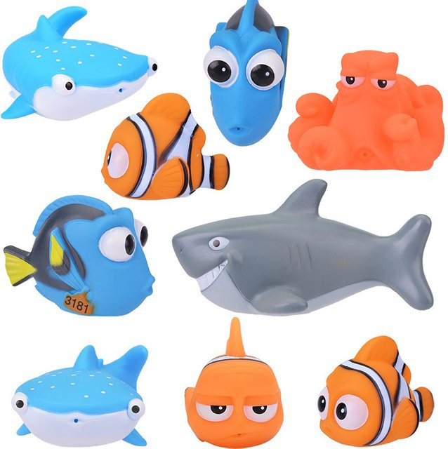 Disney Findet Nemo Dory, Schwimmende Spritz-Spielzeuge, Gummi, Clownfisch-Puppe - Bild 1