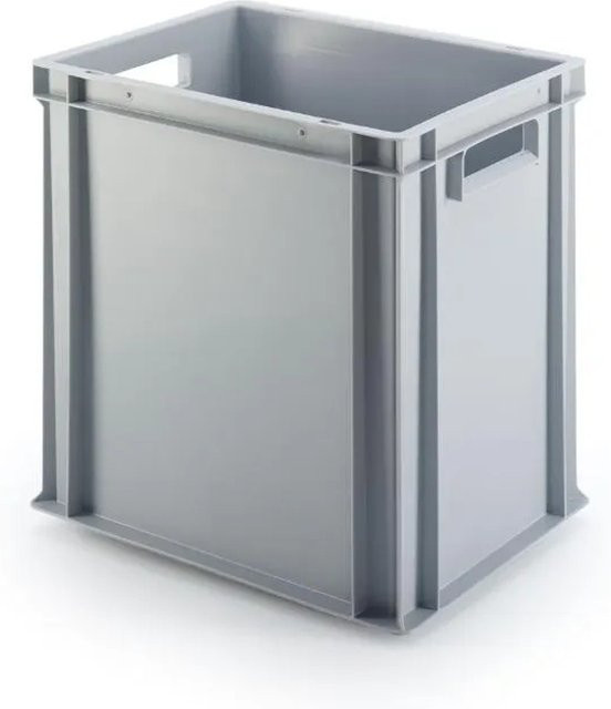 PROREGAL Eurobehälter Transportbox mit offenem Griff, Grau, H x B x T: 40 x 30 x 40 cm - Bild 1