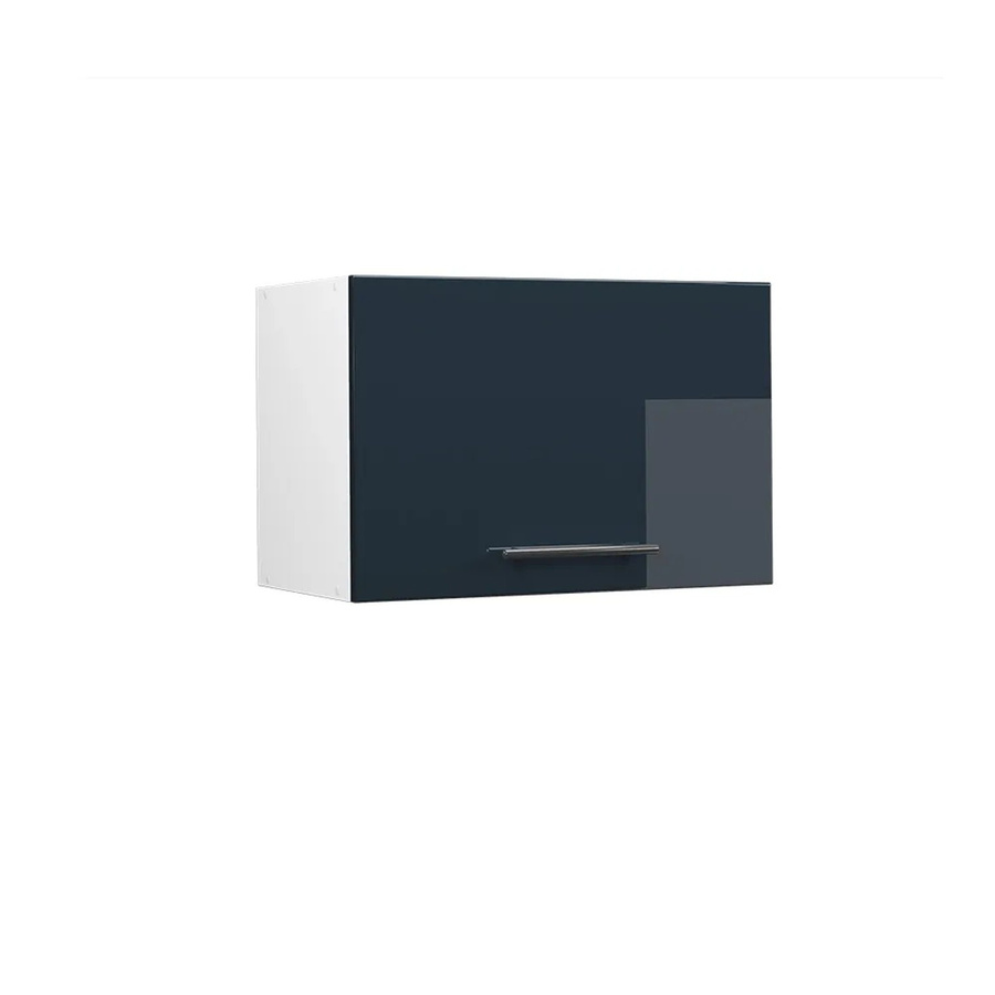Vicco Hängeschrank Fame-Line Küchenschrank Hochglanz Weiß Dunkelblau B: 60 cm, H: 40 cm, T: 34,1 cm - Bild 3