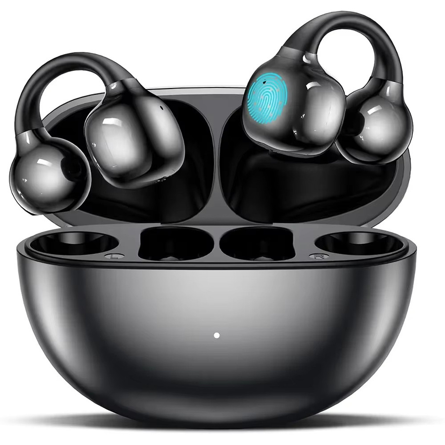 UYUXIO Clip-On Open-Ear Ohrhörer mit Bluetooth 5.4, Schwarz, 72 Stunden Akkulaufzeit - Bild 6