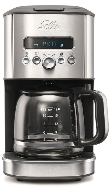 Solis Aroma Brewer 1021 Filterkaffeemaschine in Silber mit Timer und Warmhaltefunktion, 1,8 Liter - Bild 1