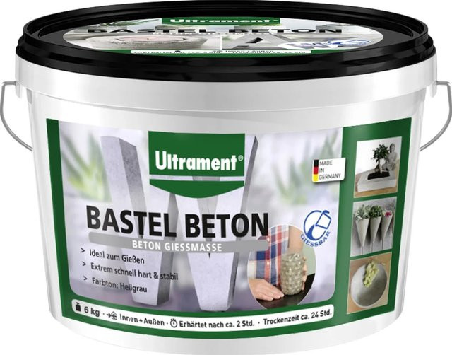 Ultrament Bastel Beton Grau 6 kg - Bild 1