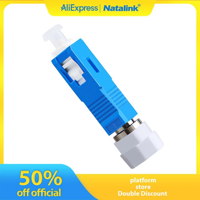 Natalink SC auf FC Glasfaseradapter UPC Simplex für FTTP Optic Patchkabel Pigtail Docking in Blau - Bild 1