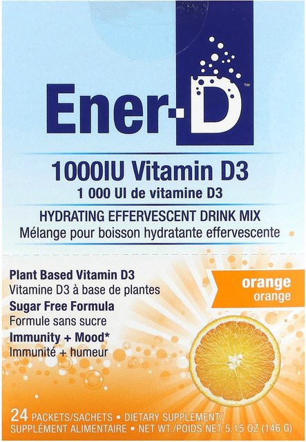 Ener-C, Brausetabletten, Orange, zuckerfrei, 24 Packungen - Bild 1