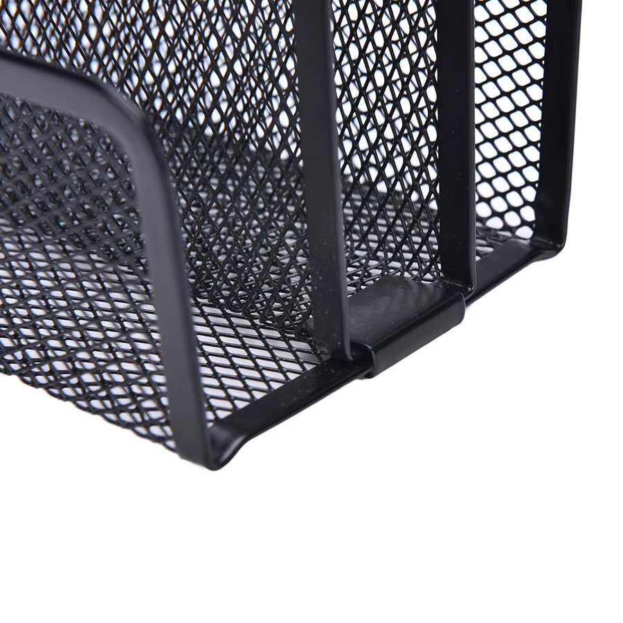 Datei-Halter aus Metall in Schwarz als Organizer für Schreibtisch und Büro - Bild 4