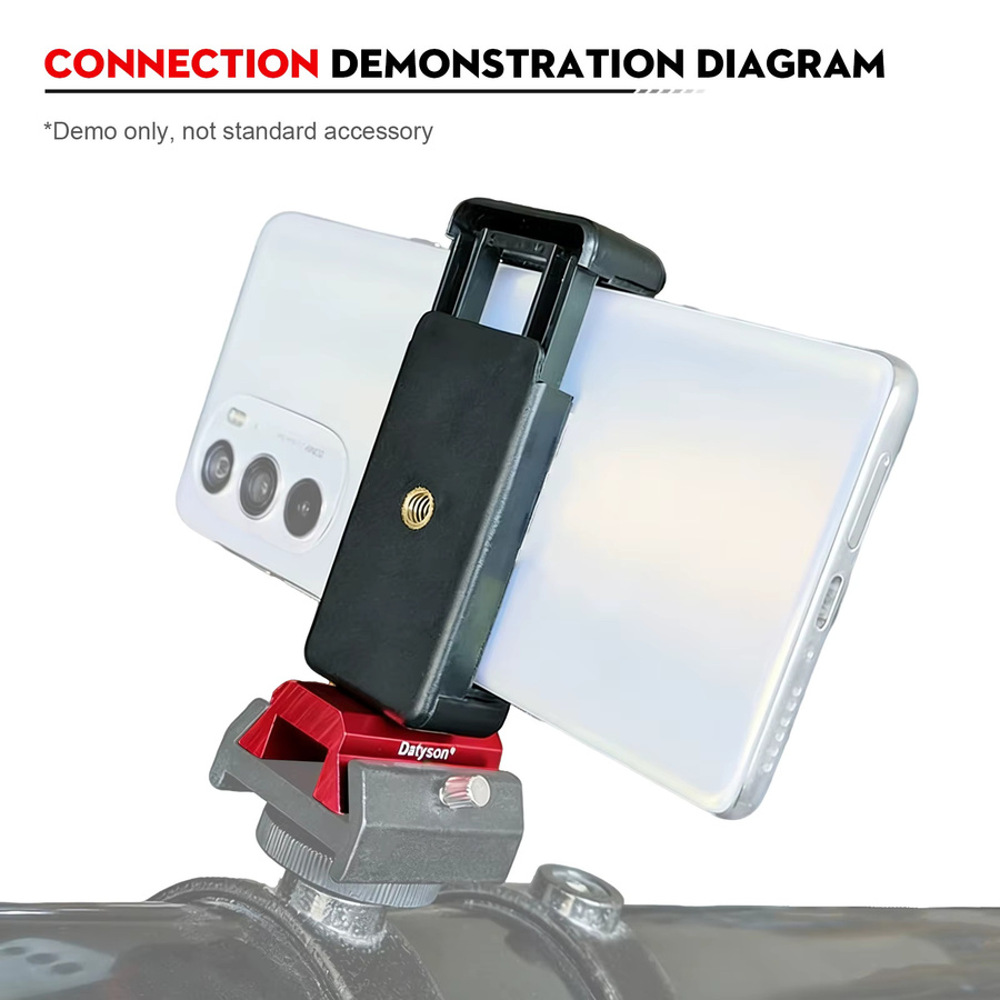 Datyson Teleskop-Telefonadapter Smartphone-Halterung für 60 mm Sucherfernrohrbasis zur Astronomiefotografie - Bild 2