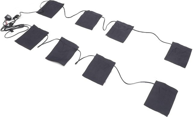 Koogeelife 8 in 1 USB Elektrisches Kleidung Heizkissen mit 8 Zonen und 3 Heizstufen, Grau - Bild 1