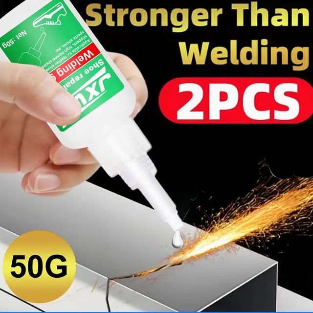 Universeller Sekundenkleber in Weiß, extra starker Cyanoacrylat-Sofortkleber für Harz, Keramik, Metall, Glas und Kunststoff, 50 g - Bild 1
