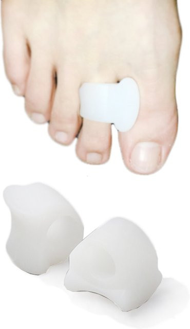 JEARLYU Zehen Separator Silikon Gel, 2 Stück, Unisex - Bild 1