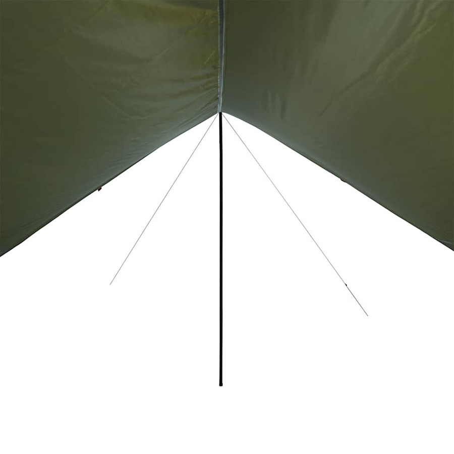 vidaXL Tarp Biwakplane Olivgrün Wasserdicht B/T/H: 462 x 306 x 211 cm - Bild 3